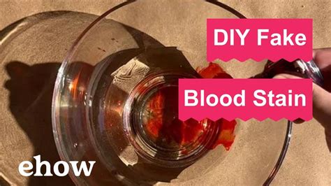 how to make fake blood stains on clothes with acrylic|how to spray blood on shirts.